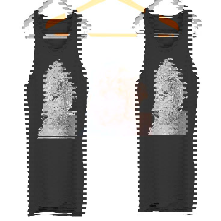 ゴールデンドゥードル 犬 ペット 動物 グラフィック かっこいい おもしろい かわいい タンクトップ