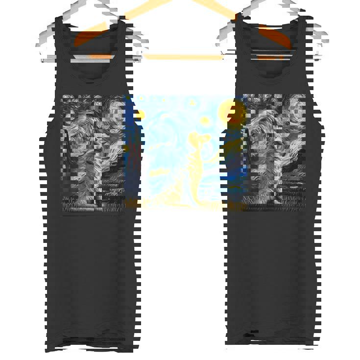 ゴールデンレトリバー 面白いtシャツ 犬 星月夜 イヌ かわいい メンズ おもしろ 服 グッズ ネタ わんこ タンクトップ