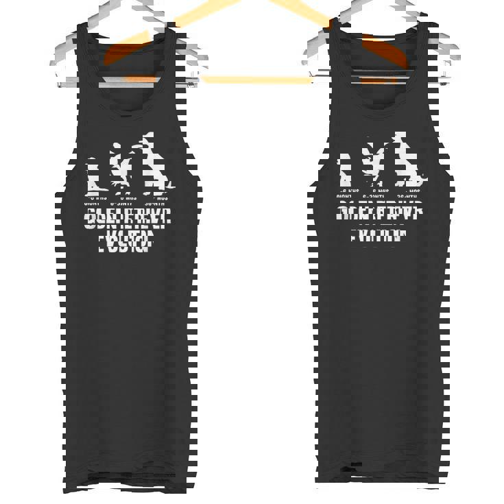 ゴールデンレトリバーオーナーのためのゴールデンレトリバーの進化 タンクトップ