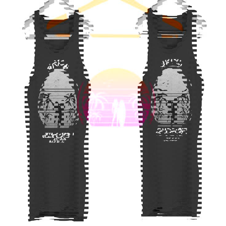 ゴールドコースト クイーンズランド州 オーストラリア サーフィン ギフト ヤシの木 スポーツ お土産 タンクトップ