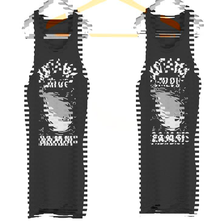 サカバンバスピスの面白い魚ミームが大好きなジャスト・ア・ボーイ タンクトップ