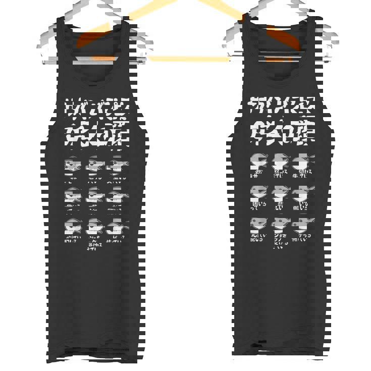 サカバンバスピスの面白い魚ミームのたくさんの顔 タンクトップ