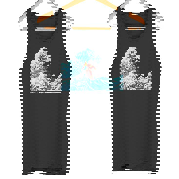 サムライサーフィン神奈川大波-クールサーファー タンクトップ