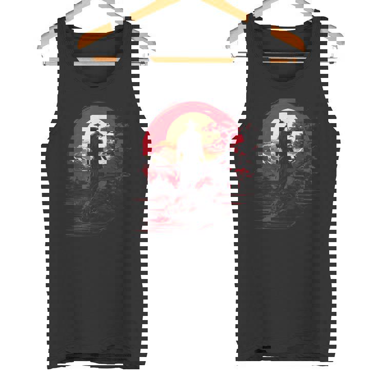 サムライ・カタナ 名誉 武道 日本語 タンクトップ