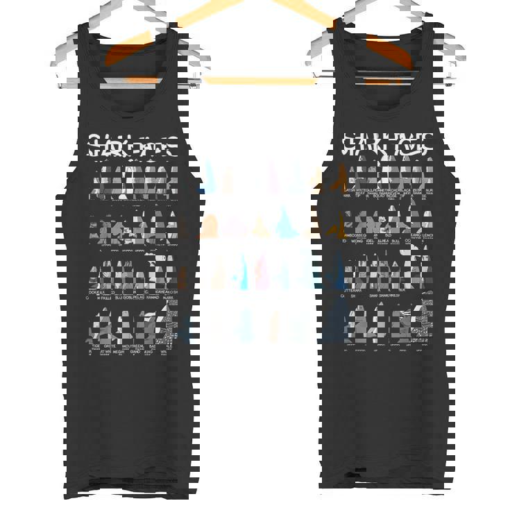 サメの顔タイプ 捕食者 面白いサメ 魚 サメ タンクトップ