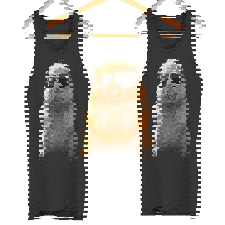 サングラスをかけたウォンバット オーストラリア かわいい ウォンバット タンクトップ