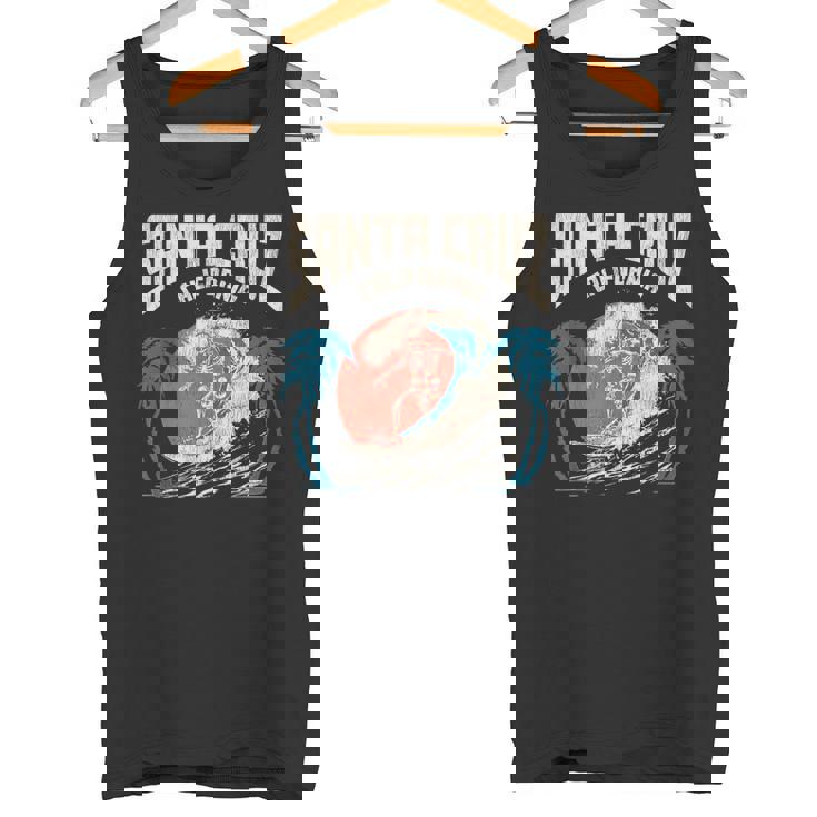 サンタクルーズ カリフォルニア サーフィン スケルトンデザイン サーファー向け タンクトップ