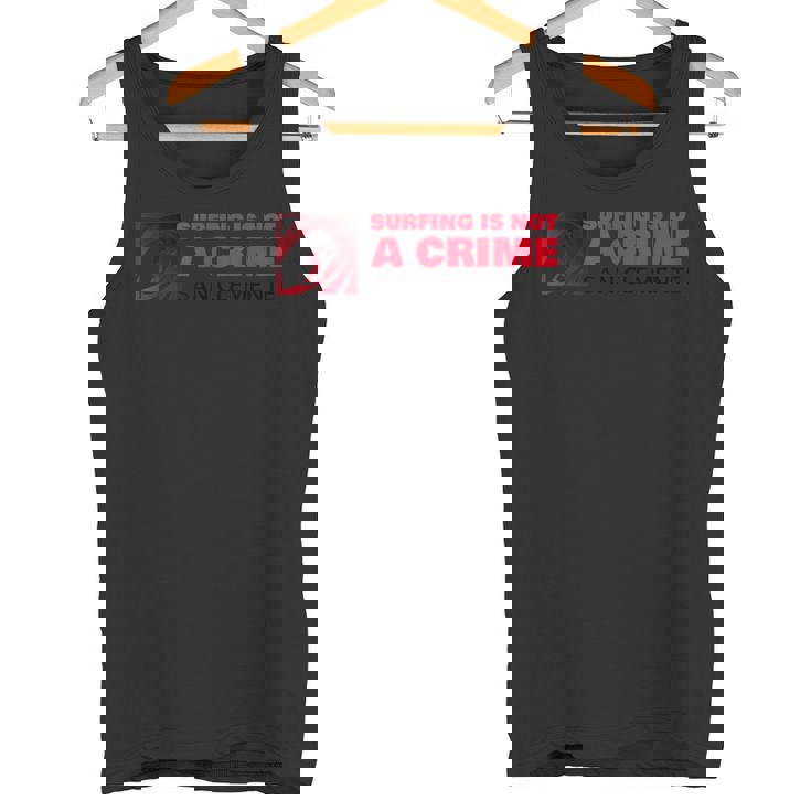 サーフィンは犯罪じゃないサーファーウェーブ、カリフォルニアサンクレメンテ タンクトップ