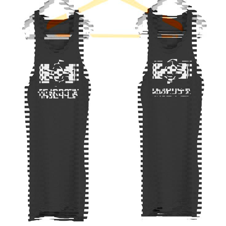 ザ・ワールド・イズ・フラット-フラット・フォー・ボクサー・エンジン Jdm レースカー タンクトップ