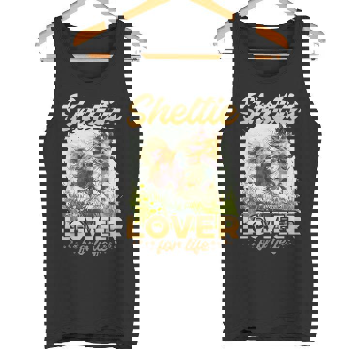 シェットランド・シープドッグ・ドッグ・シェルティー-シェルティ・ラヴァー・フォー・ライフ タンクトップ