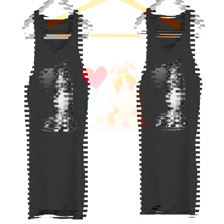 シェルティ・ドッグ・ママ、シェットランド・シープドッグ・ママ タンクトップ