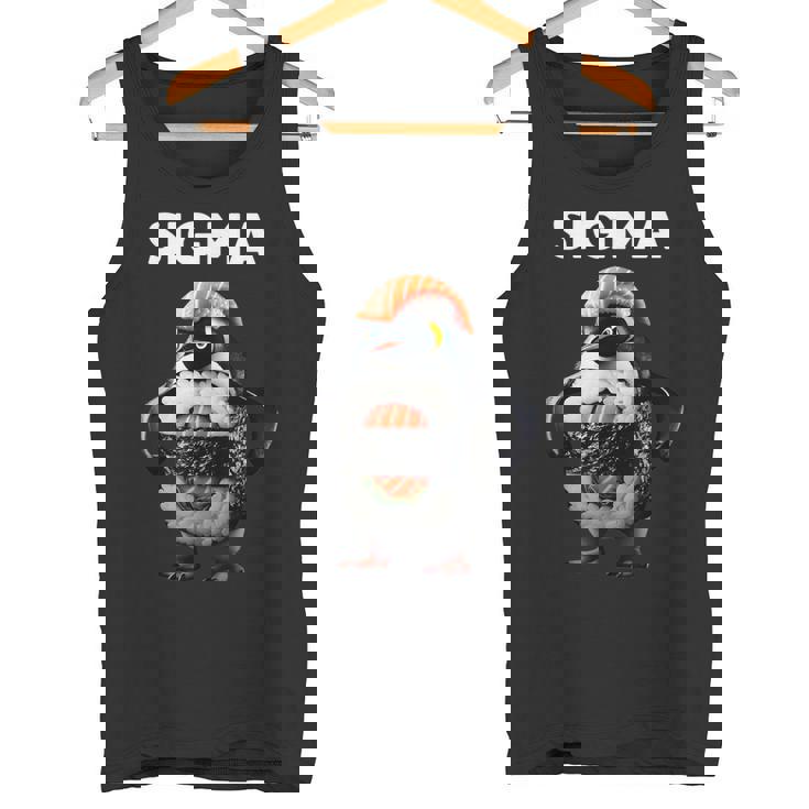 シグマ イタリアン ブレイン ミーム ペンギン 寿司 サーモン ユース キッズ タンクトップ