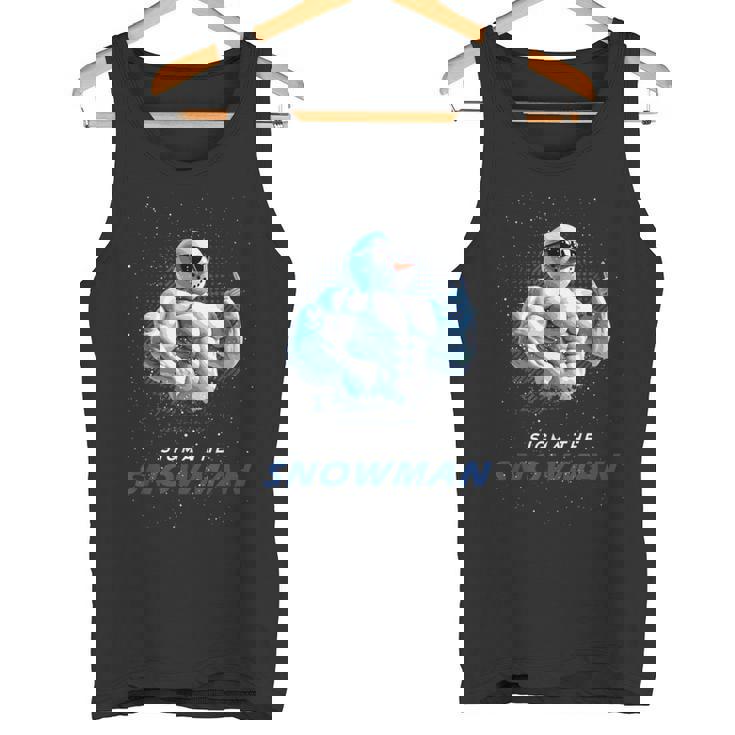 シグマザスノーマンブラッシュリズメリークリスマス Xマスク タンクトップ