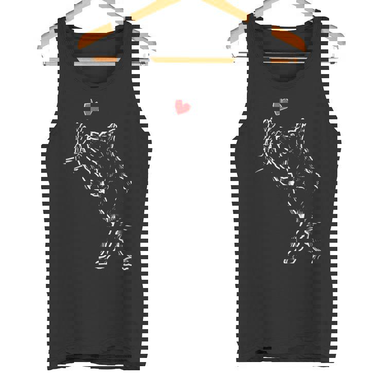 シベリアンハスキー犬愛かわいいシベリアンハスキー タンクトップ