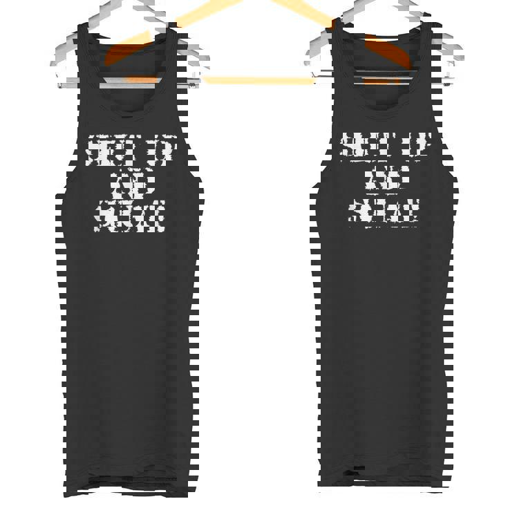 シャットアップしてスクワット。 タンクトップ