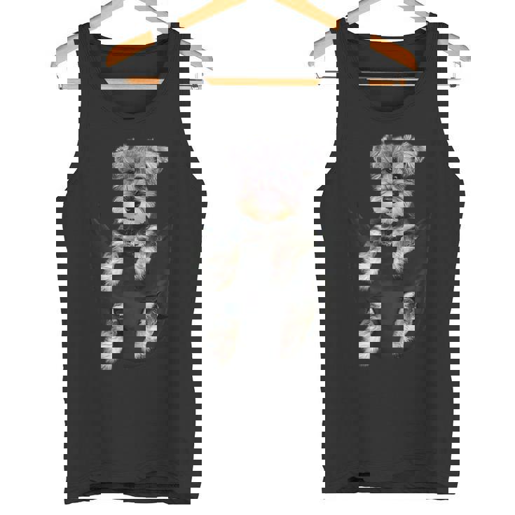 シュナウザー犬のポケットパピーギフト タンクトップ