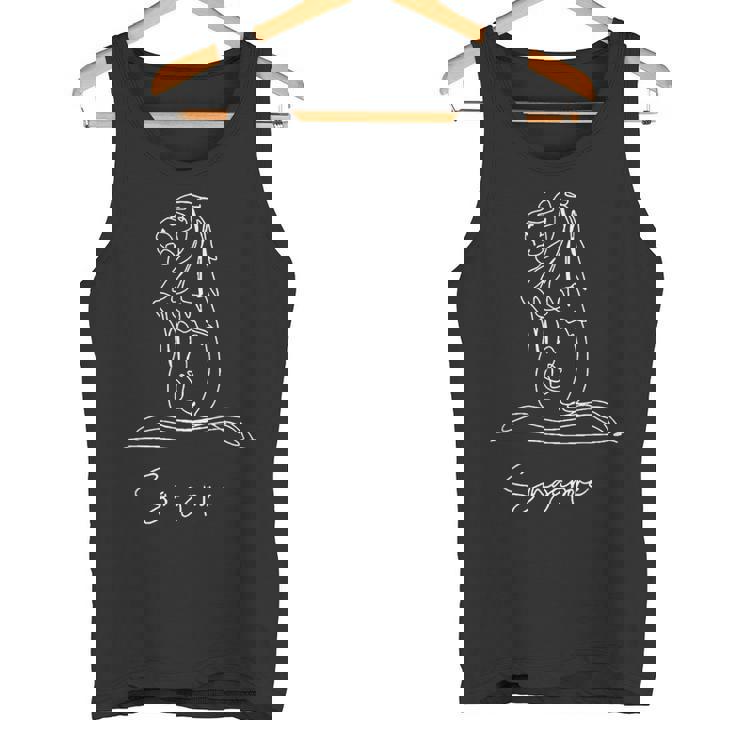 シンガポールのスカイライン シンガポールのマーライオンマスコット タンクトップ