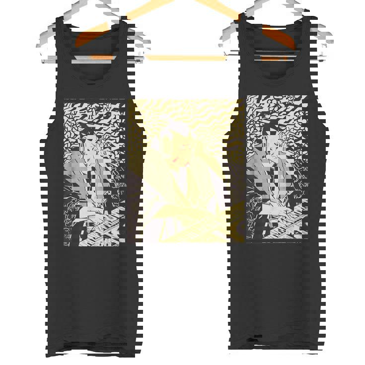 シンセサイザー テクノ 音楽 面白い サムライ シンセサイザー タンクトップ