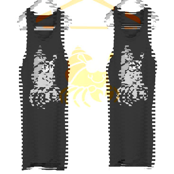 シンプルでかわいいミニマリストの甲殻類のリトル・ハーミット・バーナード タンクトップ