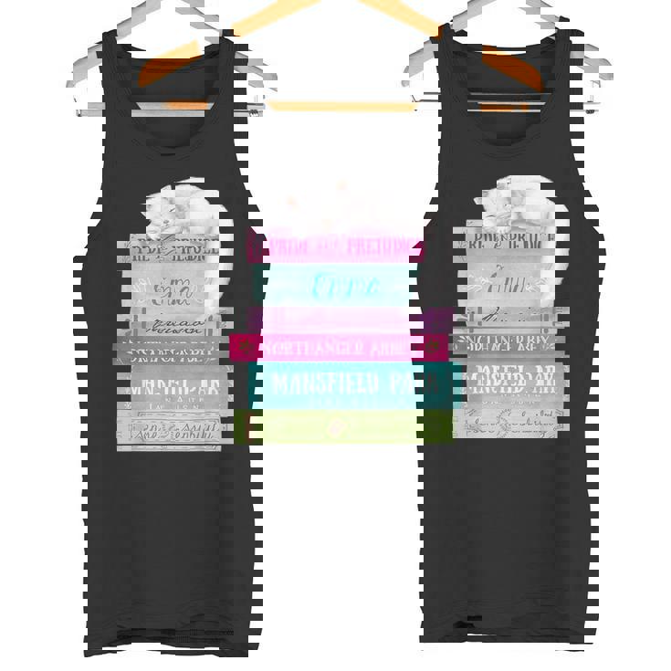 ジェーンオースティン 本 スタック おもしろ文学 タンクトップ