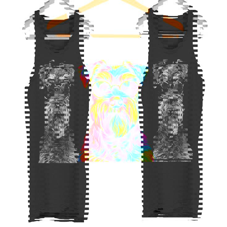 ジャイアントシュナウザー愛好家 ポップアート 面白い ジャイアントシュナウザー 犬 タンクトップ