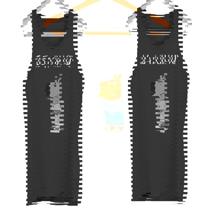 ジャスト・ア・チル・ガイ・ファニー・ミーム タンクトップ