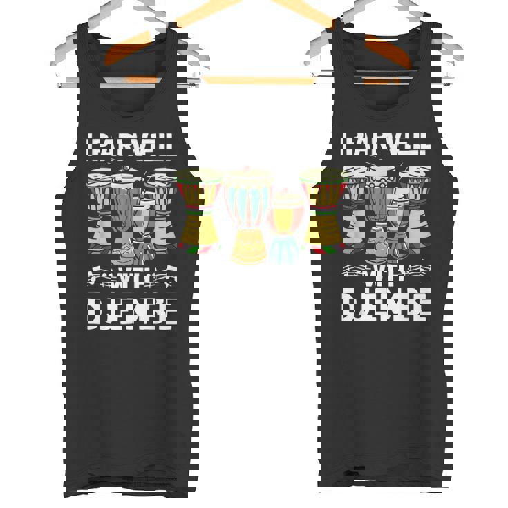 ジャンベ・マンディンカと相性がいいアフリカンミュージックジャンベ タンクトップ