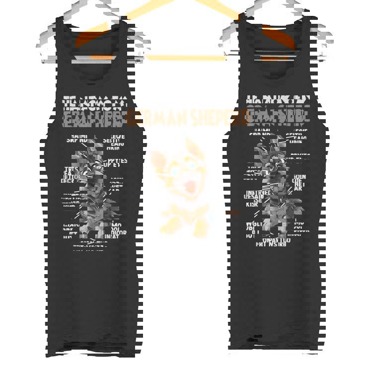 ジャーマン シェパードの犬の散歩 T 犬愛好家のジャーマン シェパード タンクトップ