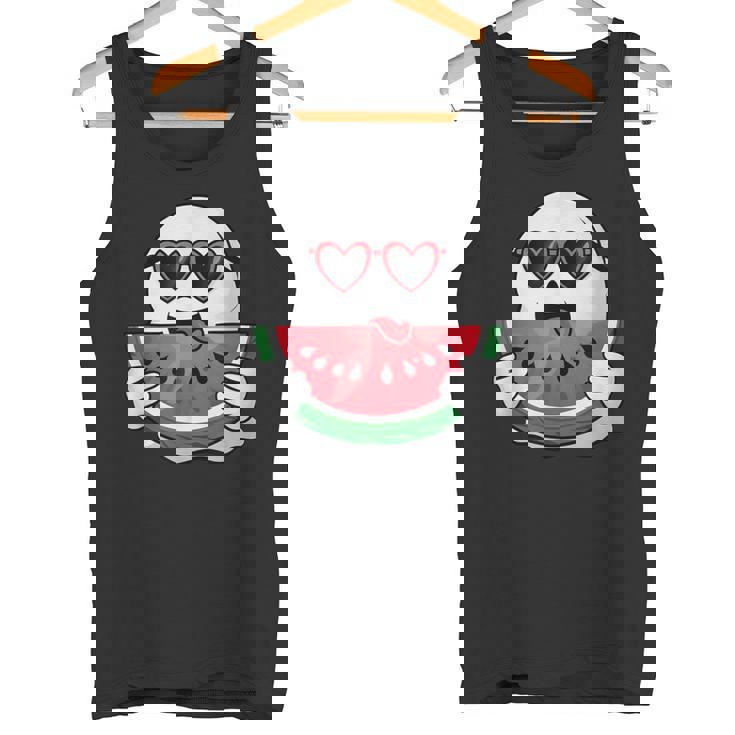 スイカを食べるかわいい幽霊 サマーウィーン ハロウィンコスチューム タンクトップ