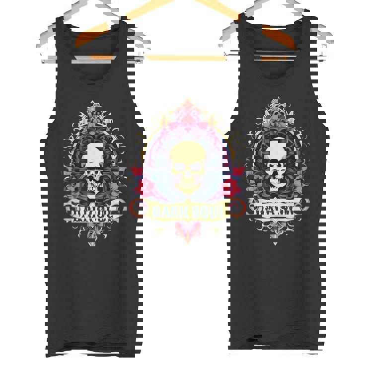 スカル ゴシック ダーク バナー ソウルフラワー エステティック スカル ゴス タンクトップ