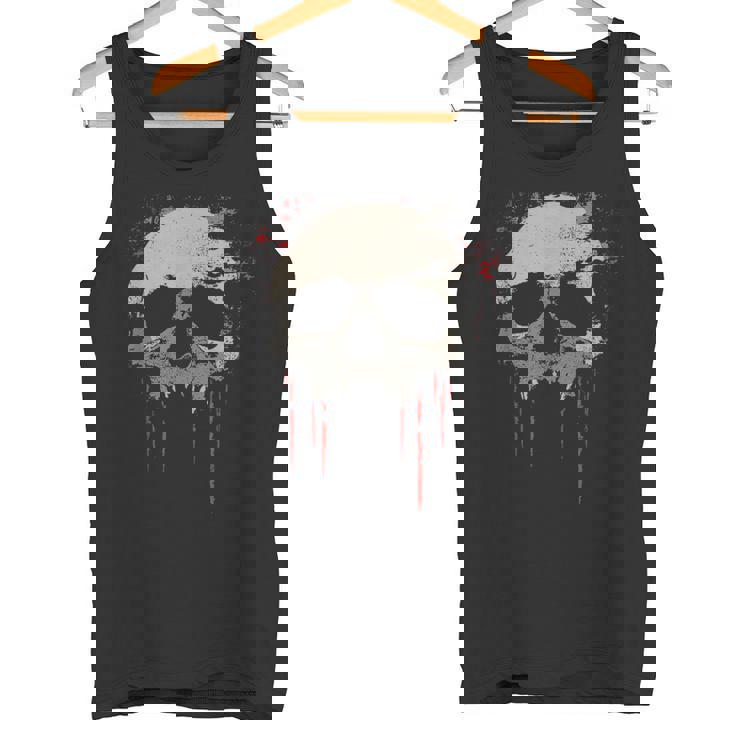 スカルのみのグラフィック。 タンクトップ