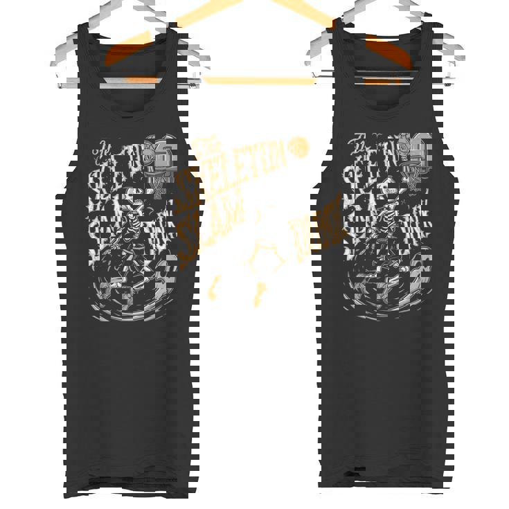 スケルトンスラムダンク 怖いバスケットボール ハロウィン タンクトップ