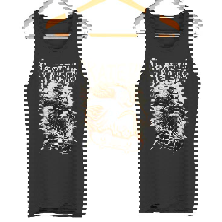 スケーター スケルトンデザイン タンクトップ