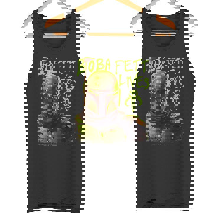 スター・ウォーズ ボバ・フェットの本 ネオン・ボバ・フェット・ライヴズ ポスター タンクトップ