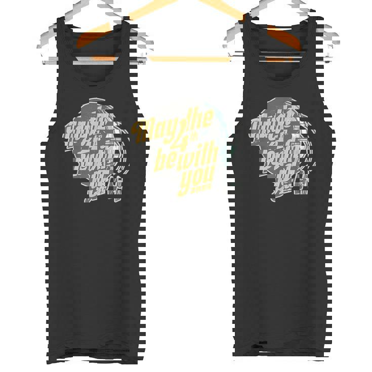 スター・ウォーズの日 May The 4Th Be With You 2025 デス・スター レトロ タンクトップ