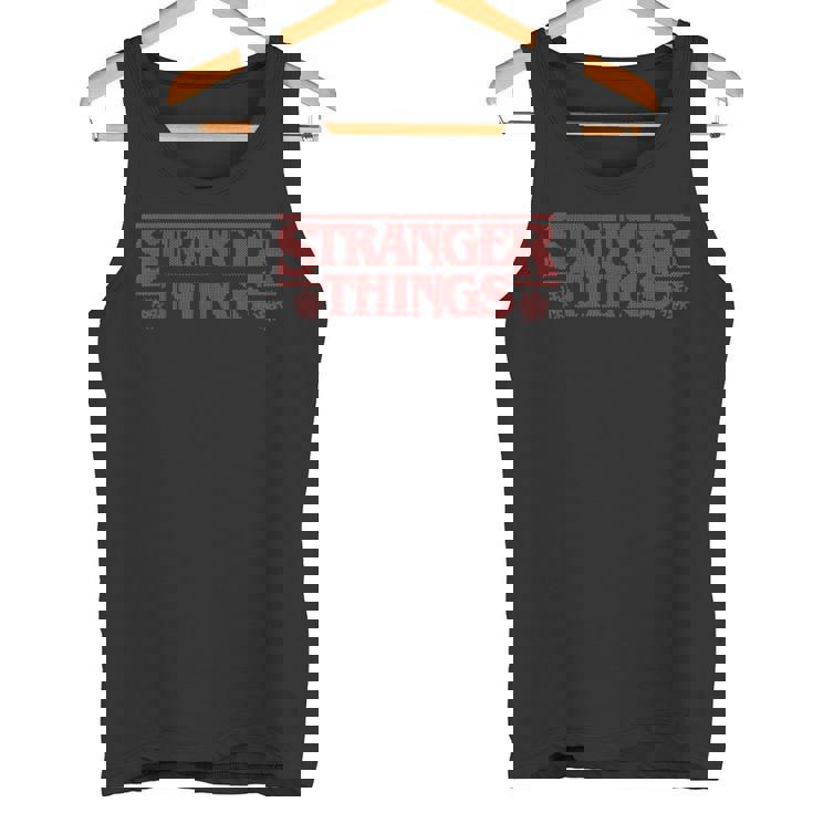 ストレンジャー・シングス クリスマスロゴ アグリークリスマス スノーフレーク柄 タンクトップ