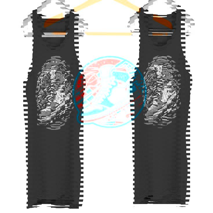 スニーカーヘッドバスケットボールファン タンクトップ