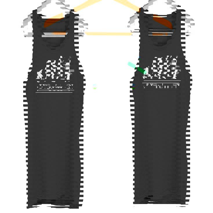 おもしろ スノボ 人類の進化 かっこいい シルエット スノーボード ネタ デザイン 記念品 スノボ選手 タンクトップ