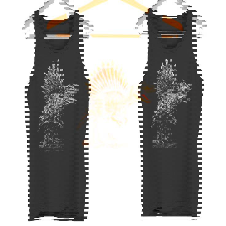 スピノサウルス 恐竜 グラフィックアート スピノサウルス タンクトップ