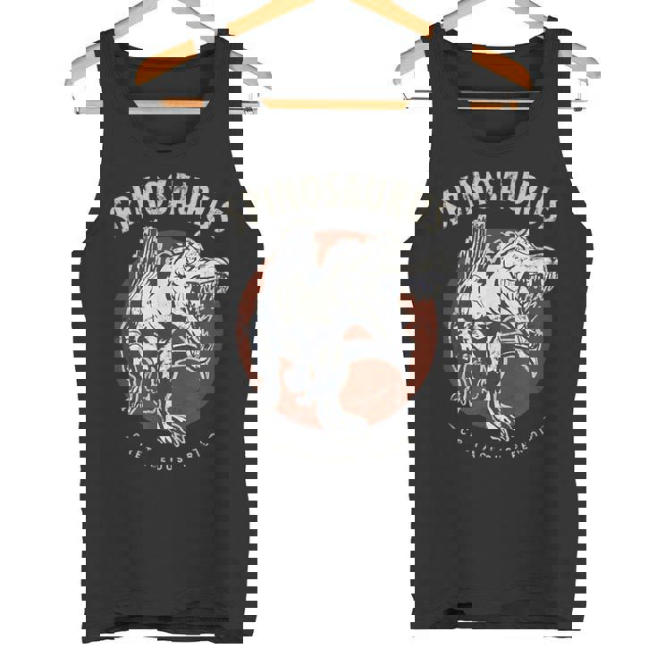 スピノサウルス 白亜時代の生き物 恐竜ファン向け タンクトップ