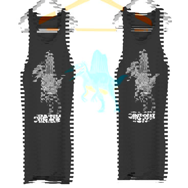 スピノサウルスの恐竜デザイン。 タンクトップ