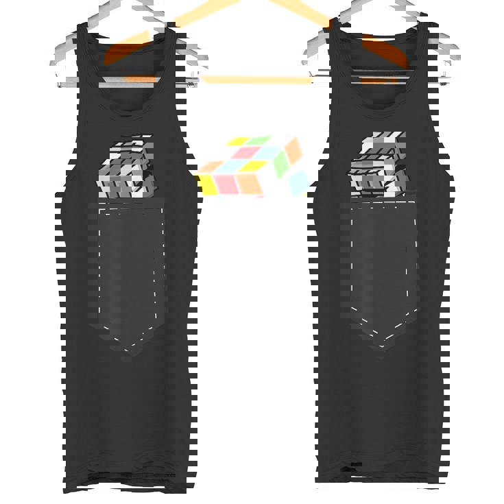 スピードキューブパズル キューブキューブポケットキューブ タンクトップ