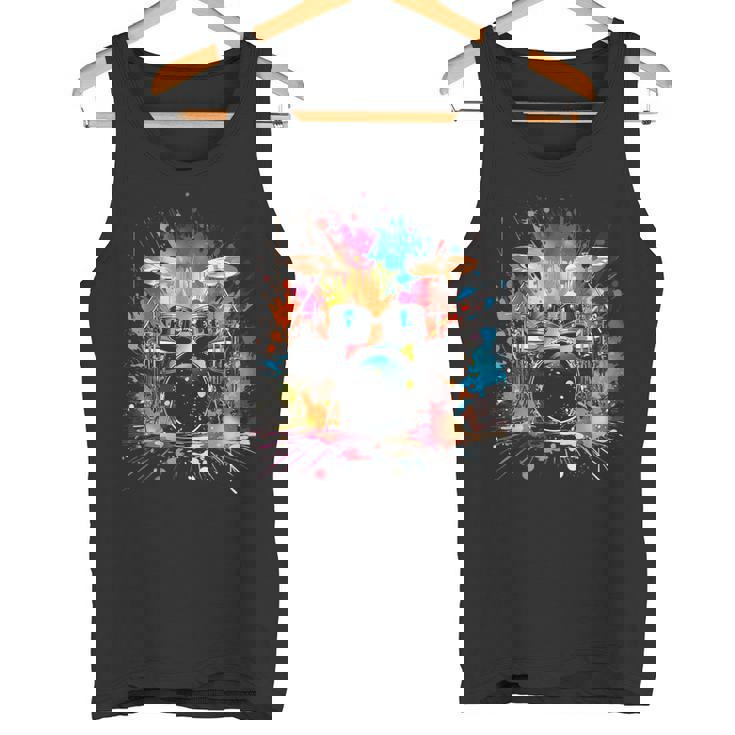 スプラッシュスタイルのドラムドラマードラムドラムのドラム タンクトップ