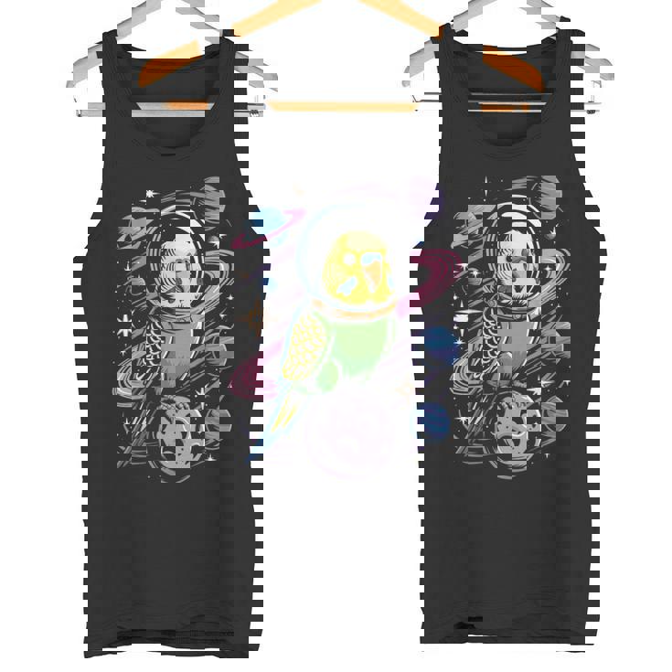 スペースセキセイインコ 宇宙飛行士セキセイインコ タンクトップ