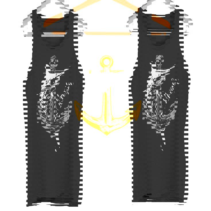 スポーツフィッシング カジキ メカジキ セイルフィッシュ アンカー付き タンクトップ