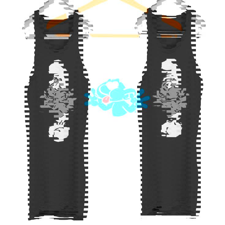 スマーフ ジョキー スマーフ 舌 ジョイフル ブルー コミック スマーフェット タンクトップ