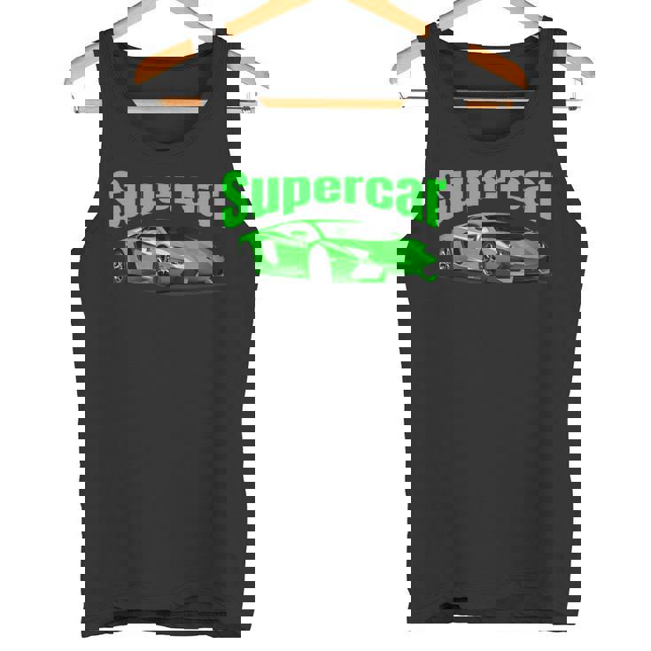 スー スポーツカー マッスルカー レースカー タンクトップ