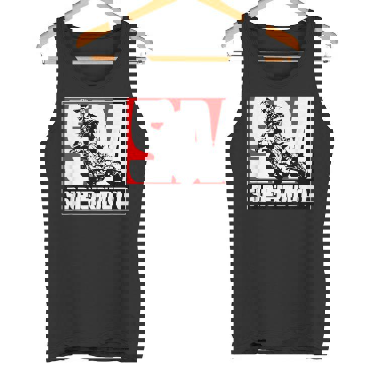 スーパーモトスーパーモタードエンデューロモトクロス タンクトップ