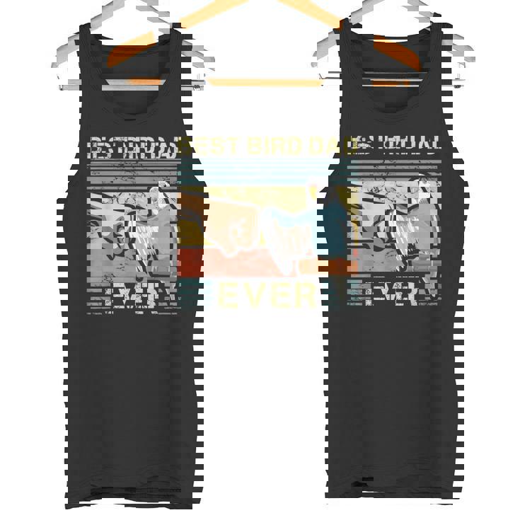 セキセイダッド 鳥好き 父 動物愛好家 鳥の男 タンクトップ