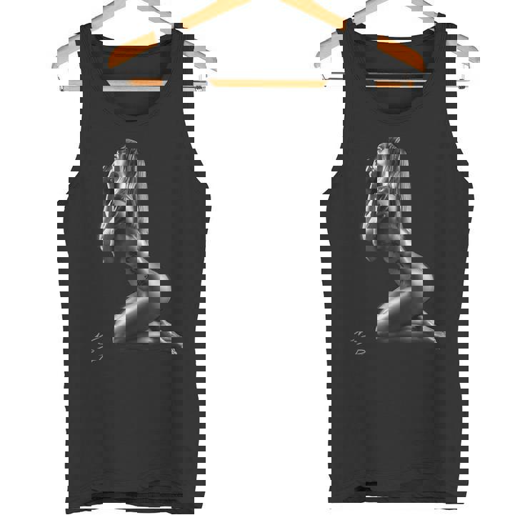 セクシーガールグラフィックtシャツ インプライドアクトオブファインアート タンクトップ